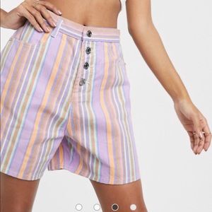 NWT Missguided Striped Shorts